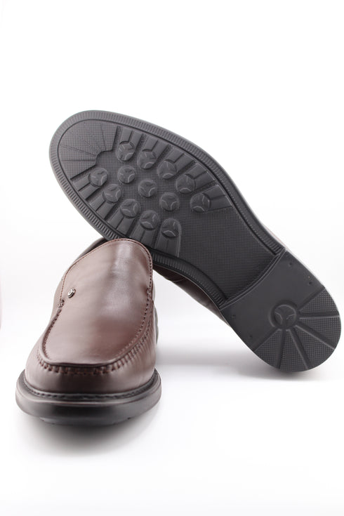 DFC Relax Men Leather Moccasin with Stitched Trim
